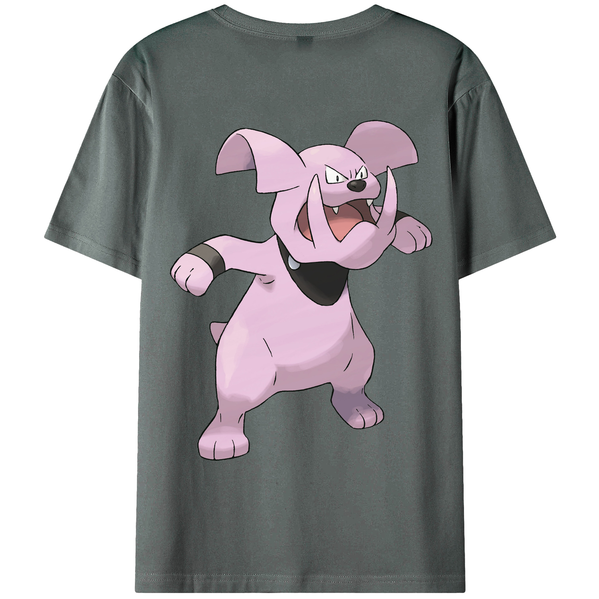 （画像用） ポケットモンスター Pokémon 綿100％ メンズ半袖Tシャツ（バックプリント） 通気性